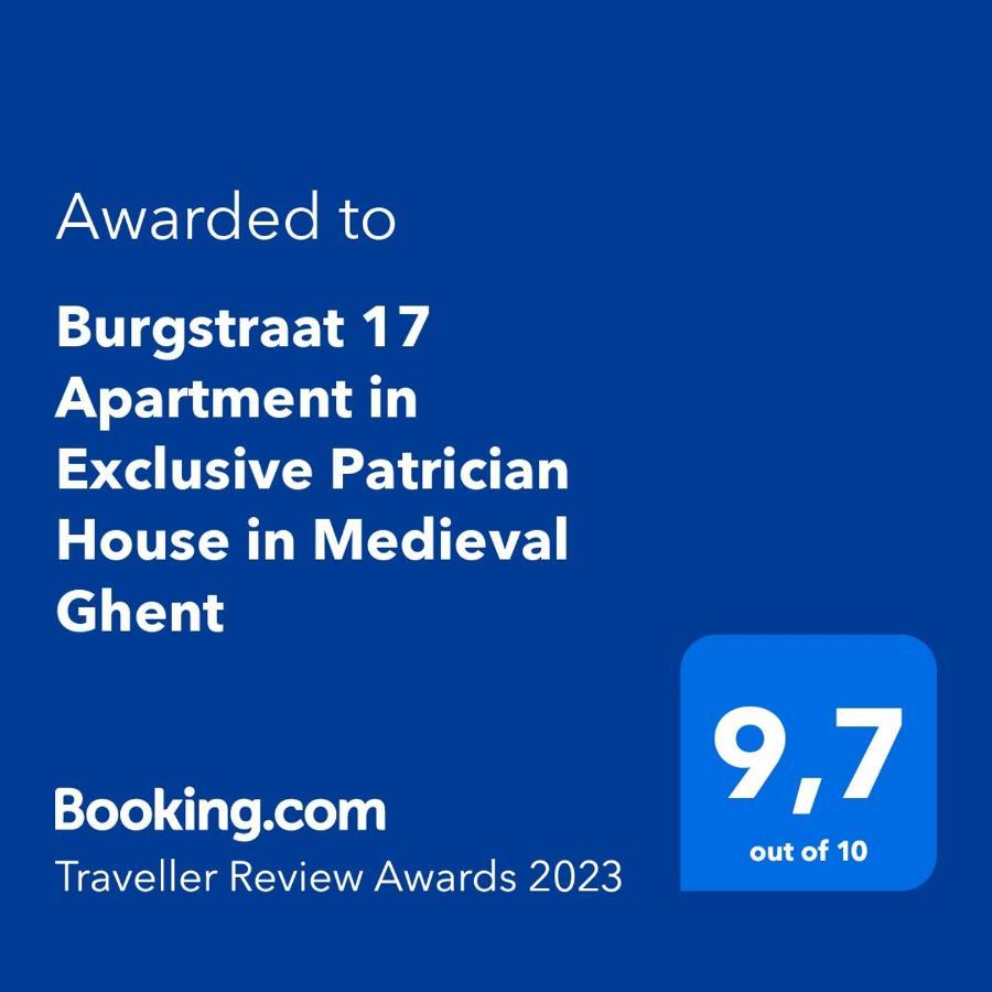 Burgstraat 17 Apartment In Exclusive Patrician House In Medieval Gent Dış mekan fotoğraf